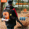 Vevor Backpack Leaf Blower 52cc 2-Cycle with 1.37L Fuel Tank 480CFM 175 MPH New