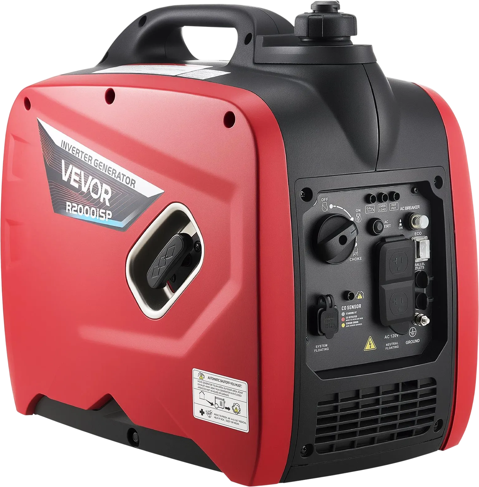 Vevor Inverter Generator 1800W/2900W Gas Powered CO Sensor 120V New