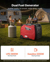 Vevor Inverter Generator 3200W/4200W Gas Propane Electric Start CO Sensor 120V New
