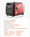 Vevor Inverter Generator 3200W/4200W Gas Propane Electric Start CO Sensor 120V New