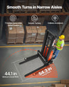 Vevor Pallet Stacker Semi-Electric 98" Lift 3300 lbs Adjustable Forks Straddle Legs New