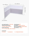 Vevor Office Divider Privacy Partition 72" x 48" with Frosted Windows 2-Pack New