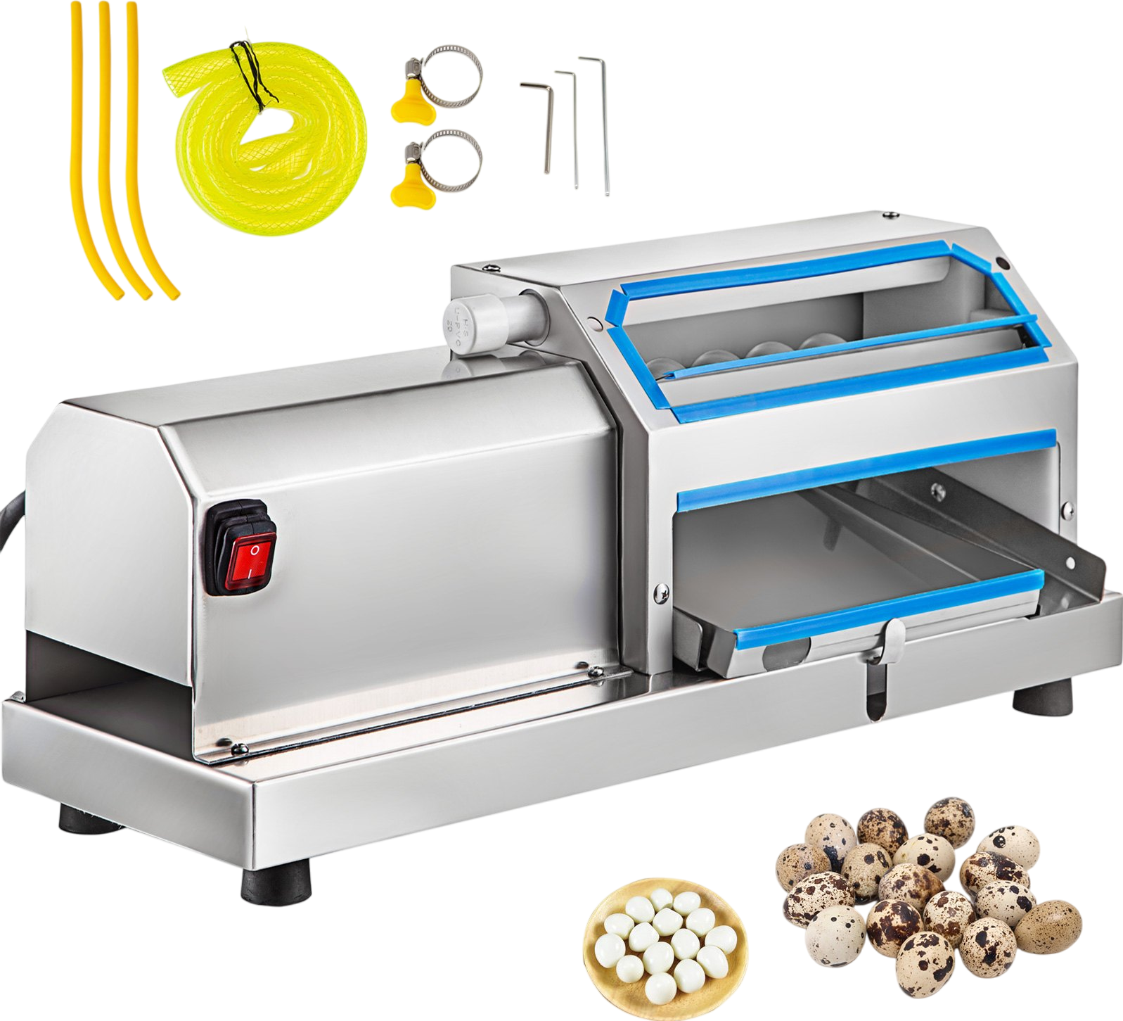 Vevor Quail Egg Automatic Peeler Machine 60KG/H 25W Stainless Steel New