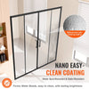 Vevor Shower Door Semi-Frameless 57.8-59  x 70 in. Double Sliding Tempered Glass Matte Black New