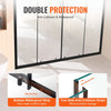 Vevor Shower Door Semi-Frameless 57.8-59  x 70 in. Double Sliding Tempered Glass Matte Black New