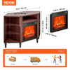 Vevor Fireplace TV Stand with Storage Drawers Cabinets LED Lighting New