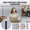 Vevor Office Partition 72" x 65" 3-Panel Soundproof Privacy Screen Freestanding New