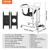 Vevor Electric Patient Lift Transfer Chair Adjustable Height 220 lbs. Capacity New