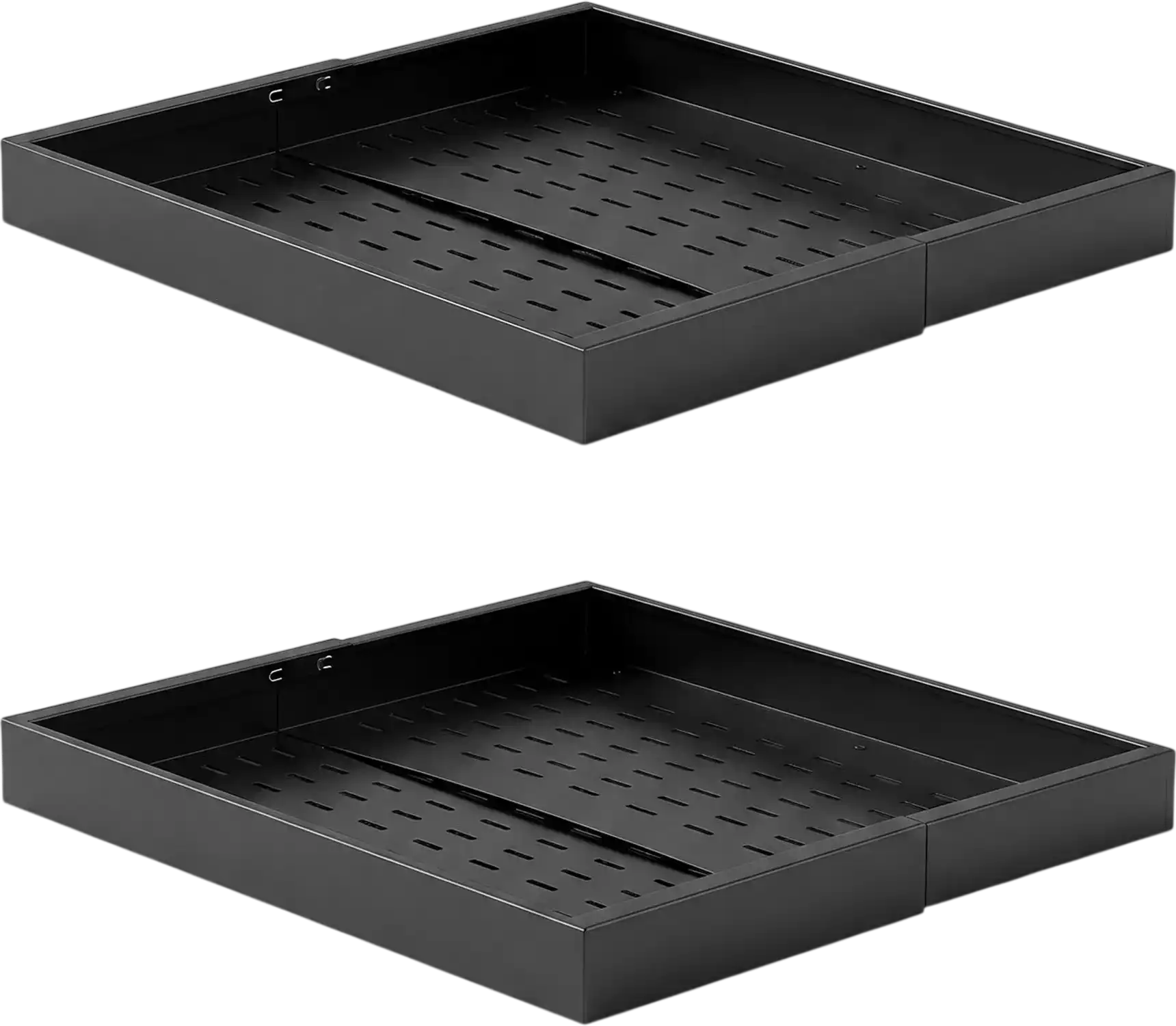 Vevor Pull Out Cabinet Organizer Expandable 2-Pack Sliding Drawer Shelf Black New
