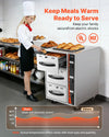 Vevor Electric Food Warmer 3 Drawer Narrow Cabinet 85-185°F 1500W New