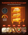 Vevor Electric Food Warmer 3 Drawer Narrow Cabinet 85-185°F 1500W New