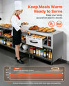 Vevor Electric Drawer Warmer Stainless Steel 85-185°F 500W Built-in Installation New