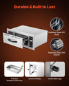 Vevor Electric Drawer Warmer Stainless Steel 85-185°F 500W Built-in Installation New