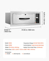 Vevor Electric Drawer Warmer Stainless Steel 85-185°F 500W Built-in Installation New