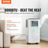 Vevor Portable Air Conditioner 8000 BTU 3-in-1 Cool Dehumidifier Fan 870W New