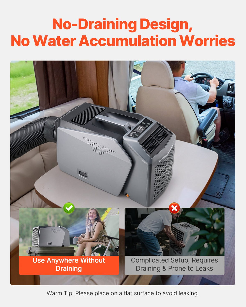 Vevor Portable Air Conditioner 5000 BTU Tent AC for Camping RV Home New