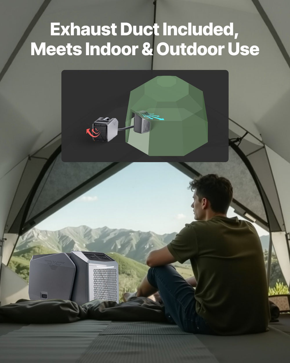 Vevor Portable Air Conditioner 5000 BTU Tent AC for Camping RV Home New