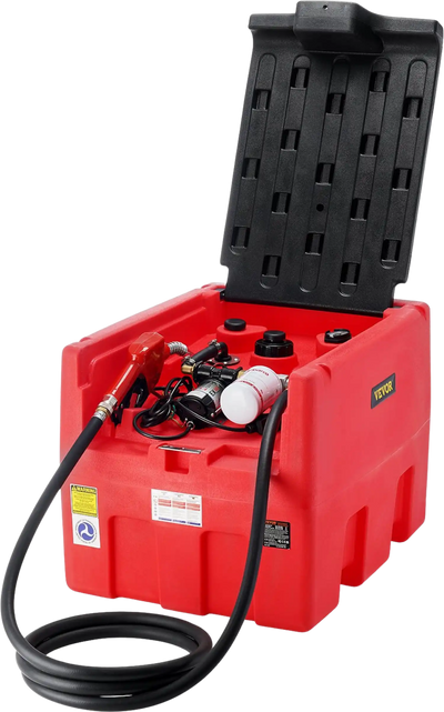 Vevor Diesel & Gasoline Fuel Tank Portable 48 Gallon 10.6 GPM with 12V Electric Transfer Pump New