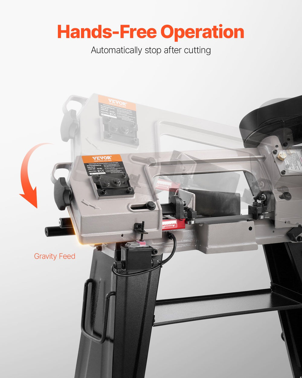 Vevor Metal Band Saw Horizontal & Vertical Cutting 4" x 6" Variable Speed 550W New