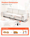 Vevor Modular Sofa 3-Seater 100" with Hidden Storage New
