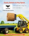Vevor Skid Steer Pallet Frame 45" with 2" Hitch Receiver 4,000 lb. Capacity New