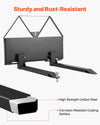 Vevor Skid Steer Pallet Forks with 48" Blades 1-7/8" Ball Hitch Receiver 2,600 lb. Capacity New