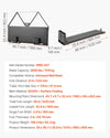 Vevor Skid Steer Pallet Forks with 48" Blades 1-7/8" Ball Hitch Receiver 2,600 lb. Capacity New