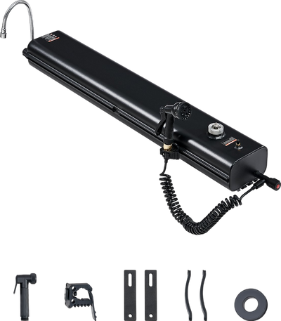 Vevor Roof Rack Water Tank 4.5 Gallon with Showerhead Splash-Guard Panels New