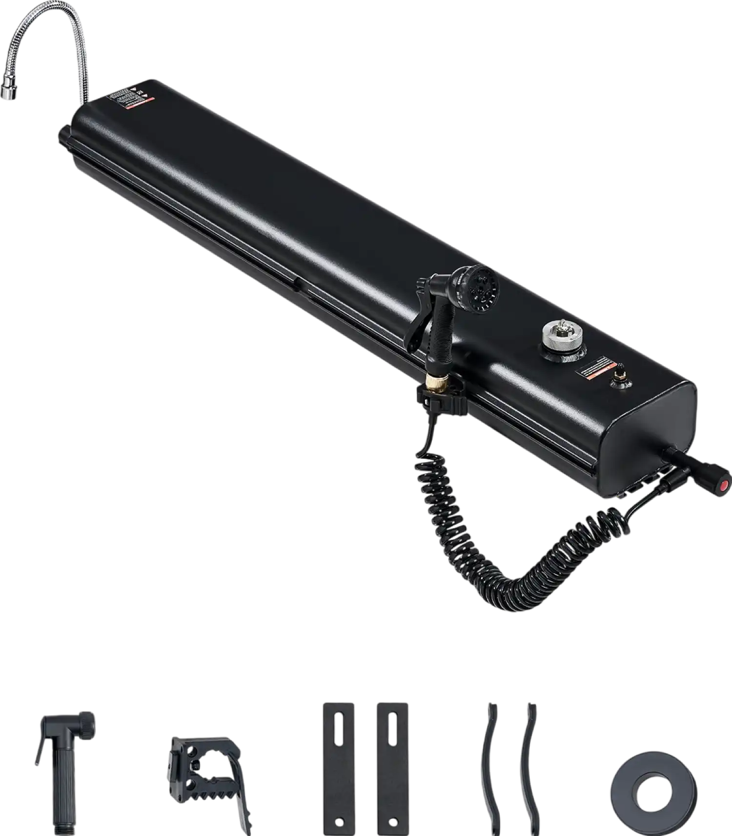 Vevor Roof Rack Water Tank 4.5 Gallon with Showerhead Splash-Guard Panels New