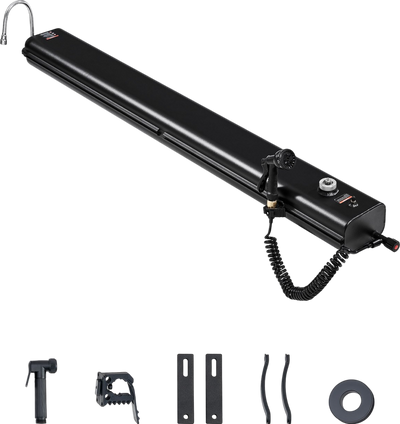 Vevor Roof Rack Water Tank 8 Gallon with Showerhead Splash-Guard Panels New