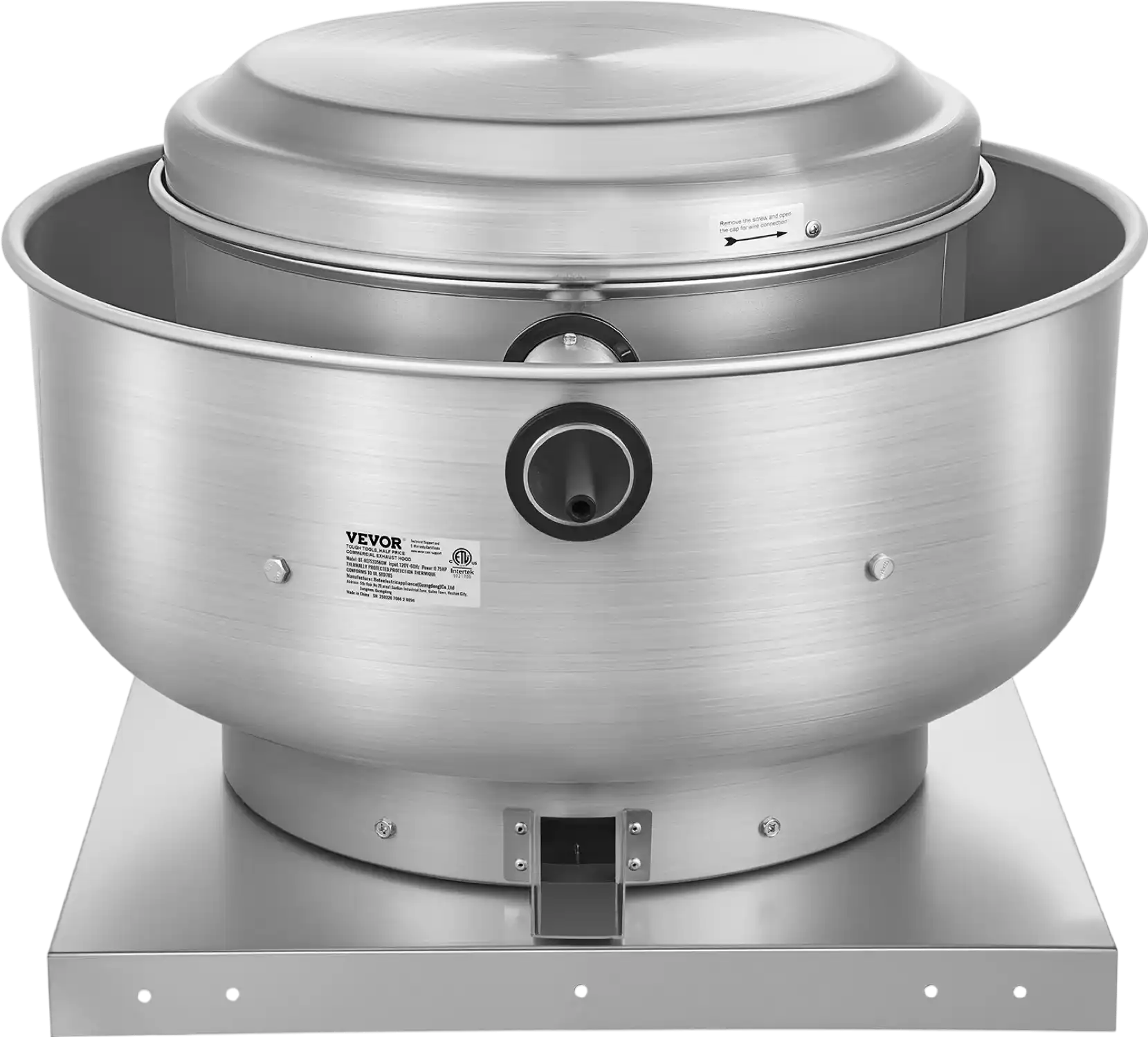 Vevor Restaurant Hood Exhaust Fan High Speed 2200 CFM Upblast 560W New