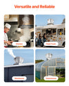 Vevor Commercial Kitchen Exhaust Fan 1,136 CFM 1/3 HP 250W Direct Drive New