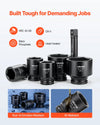 Vevor Impact Socket Set 21 Piece SAE 1-5/8 to 3-1/8 in. with Extension Bars 24 in. Ratchet New