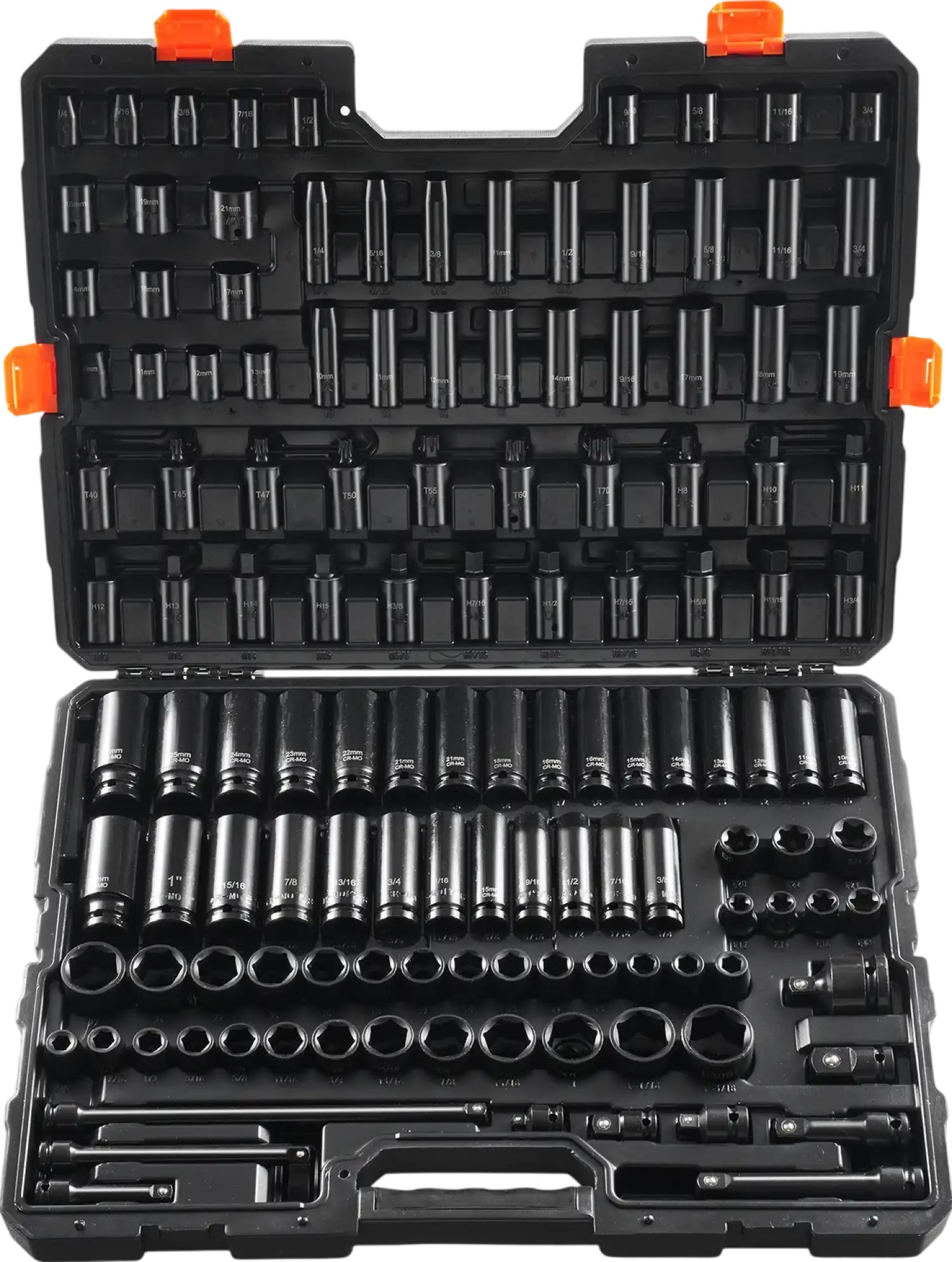 Vevor Impact Sockets Set 130PCS 6-Point 3/8