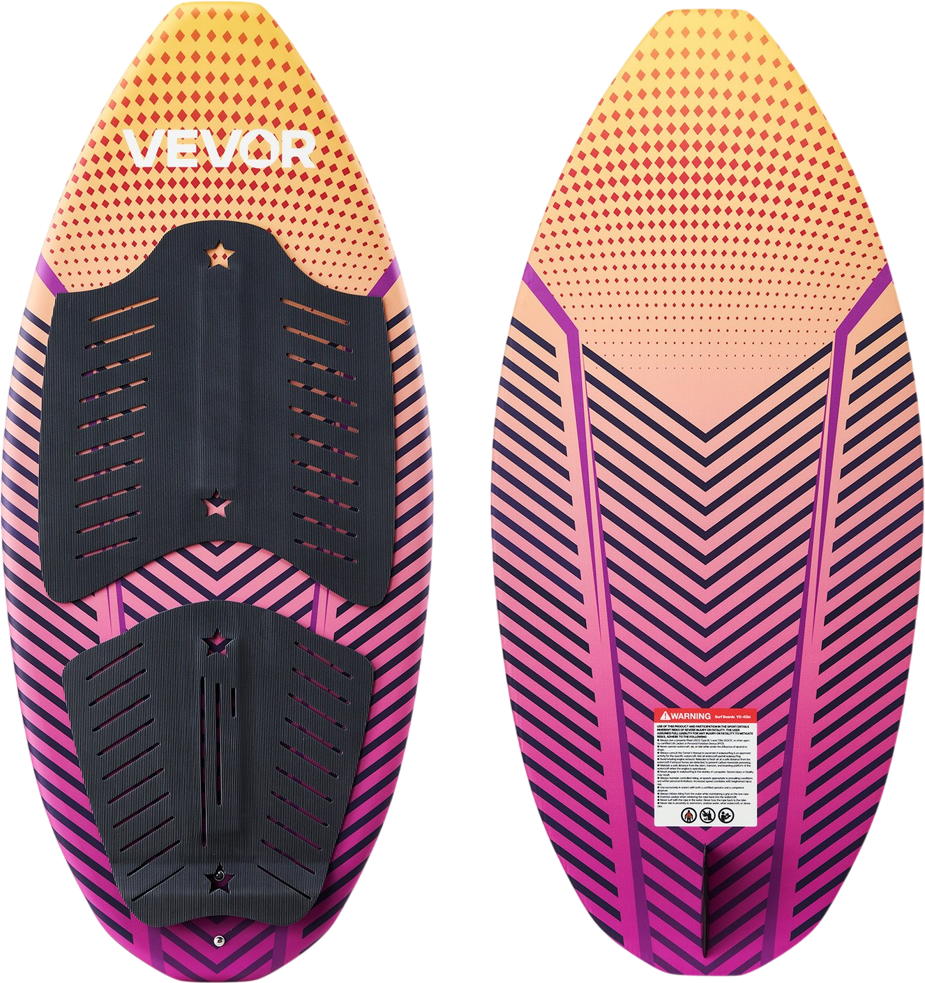 Vevor Wakesurf Board 45 in. with Non-Slip Pad Tail Fin New