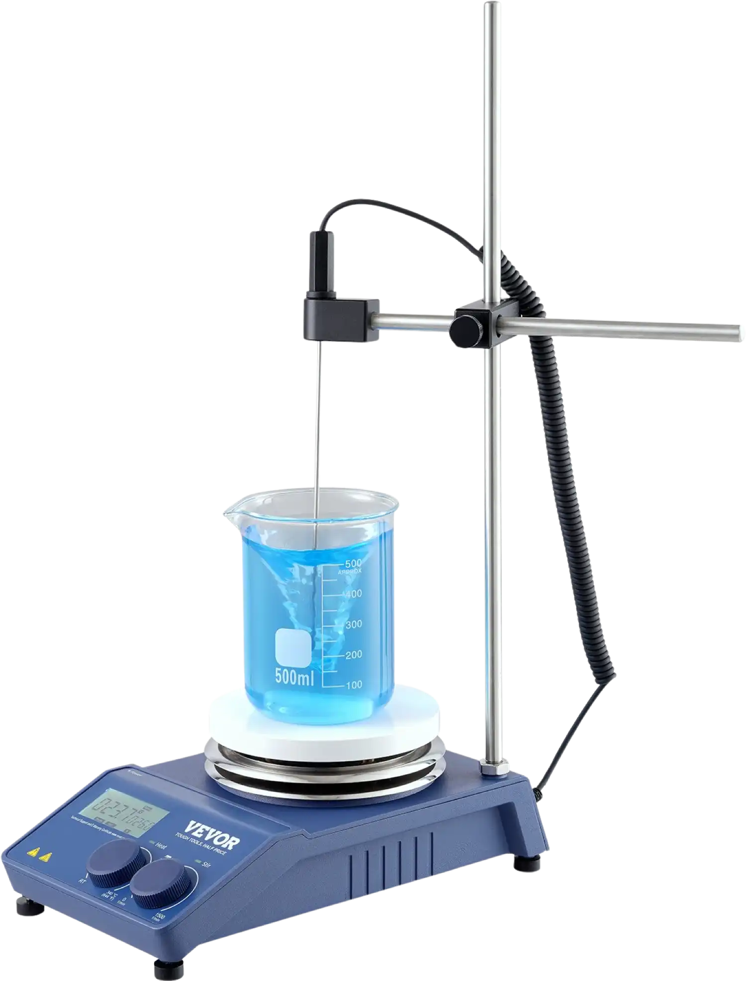 Vevor Magnetic Stirrer Hot Plate Max 644°F 0-1500 RPM 20L Capacity 650W New