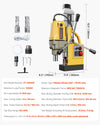 Vevor Magnetic Drill 1200W 12500N 40mm Boring Diameter 850 RPM New