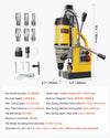 Vevor Magnetic Drill Press 2" Boring Diameter with 6 Bits Set 1450W New