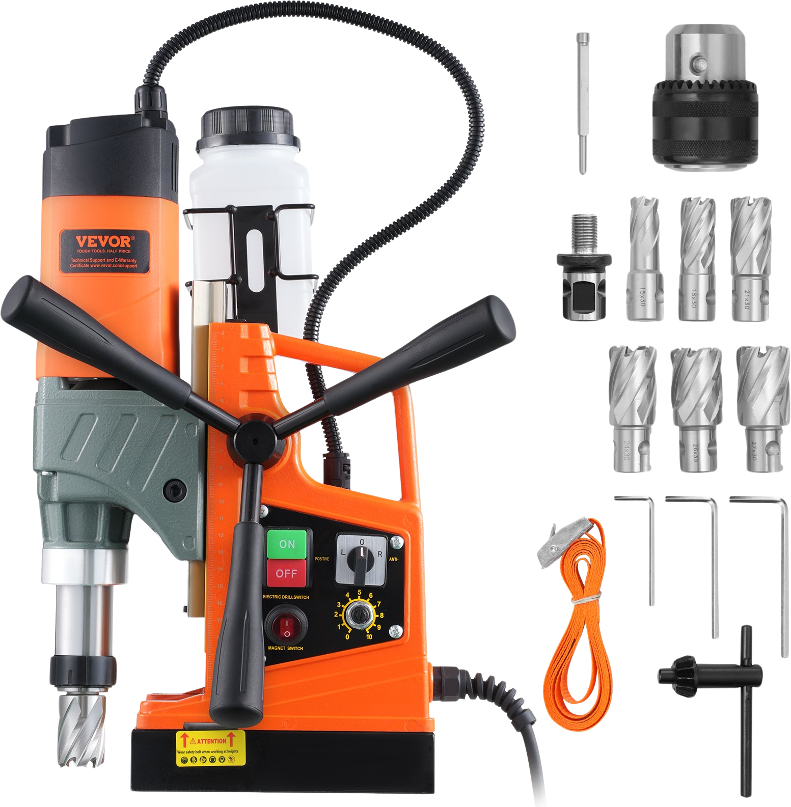 Vevor Magnetic Drill with Variable Speed 1450W 2