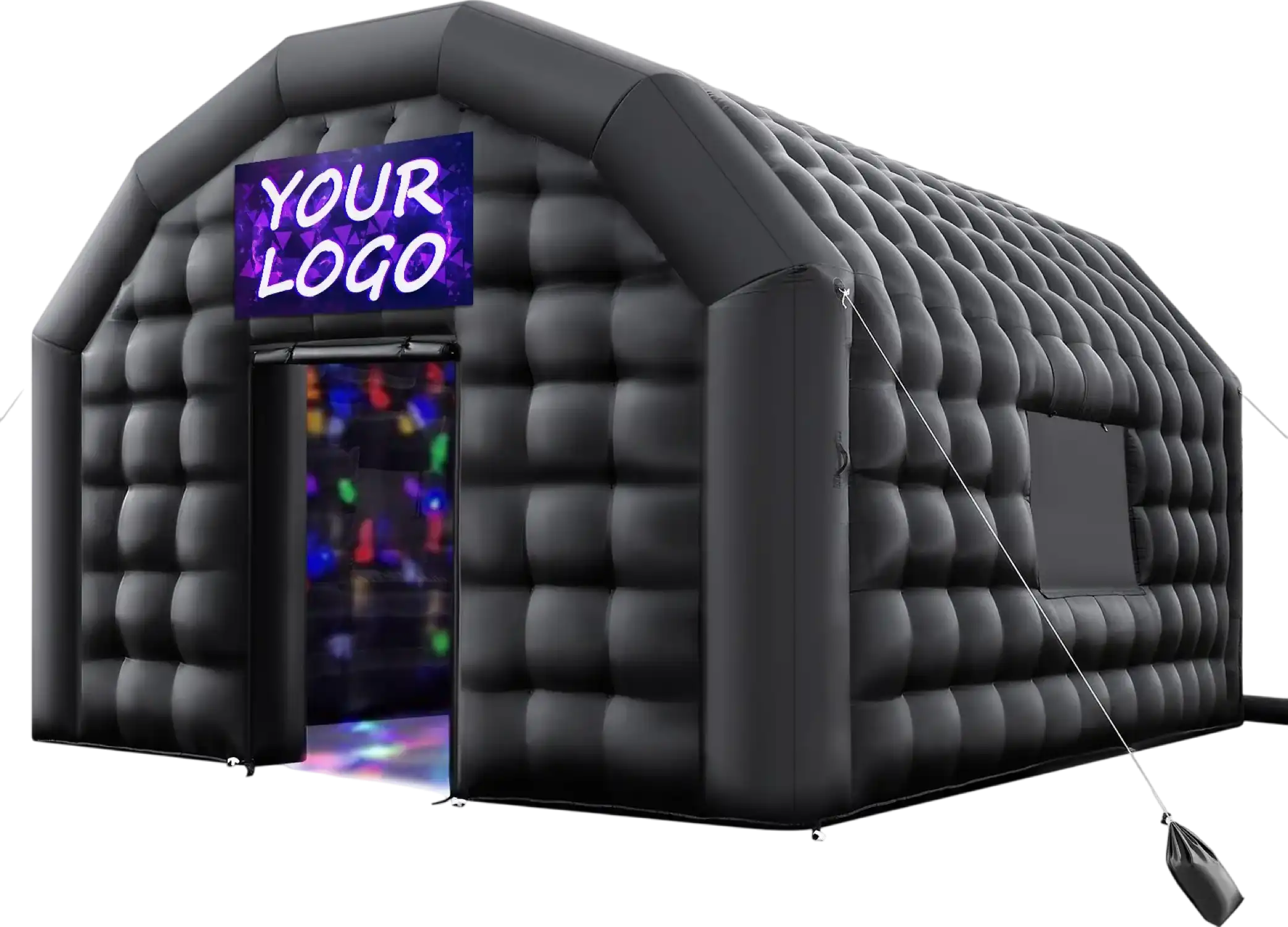 Vevor Inflatable Nightclub 17.7' x 16.4' x 13.9' Blow-Up Party Tent 291 Sq Ft 680W Blower New
