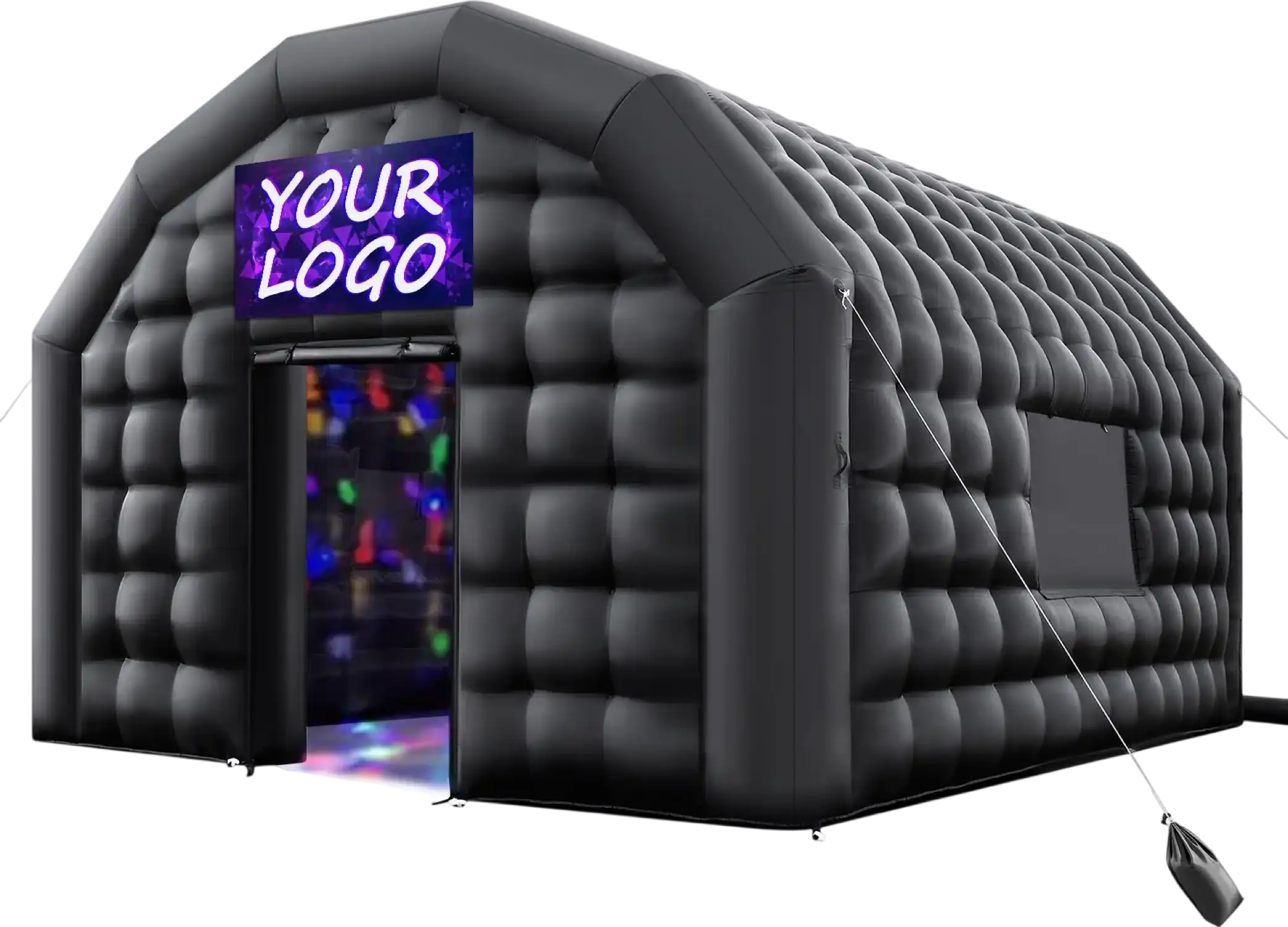 Vevor Inflatable Nightclub 19.7' x 16.4' x 12' Blow-Up Party Tent 323 Sq Ft 680W Blower New