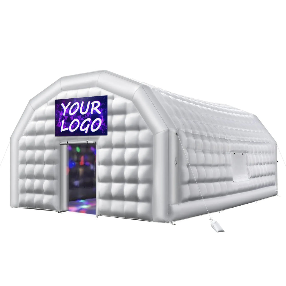 Vevor Inflatable Nightclub 29.5' x 19.7' x 13.1' Blow-Up Party Tent 581 Sq Ft Waterproof 1100W Blower New