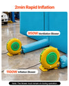 Vevor Inflatable Paint Booth 39.37' x 16.4' x 13.12' Spray Tent 950W 1100W Blowers Air Filter System New