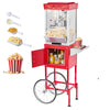 Vevor Popcorn Machine with Cart 8 oz Stainless Steel Kettle 800W New