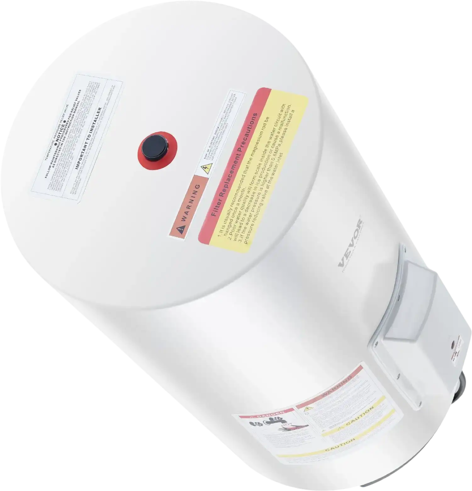 Vevor Electric Water Heater 18 Gallon Instant Hot 1.6kW LED Display New