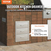 Vevor Outdoor Kitchen Chest of Drawers 16" x 18" x 21.5" Stainless Steel New