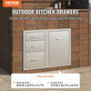 Vevor Outdoor Kitchen Drawer Combo with Garbage Ring 29.5"W x 22.6"H x 21.7"D Stainless Steel New