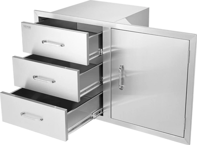 Vevor Outdoor Kitchen Door Triple Drawer Combo 20.8