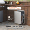 Vevor Pull Out Trash Drawer Stainless Steel for Outdoor Kitchen 17.7" x 22.8" New