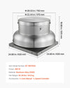 Vevor Roof Attic Exhaust Fan 24.8" with Adjustable Airflow 4000/5000 CFM New